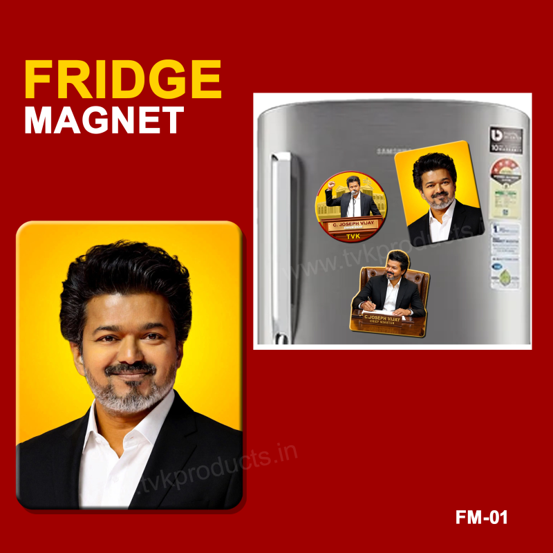 CM Vijay Photo Fridge Magnet FM01