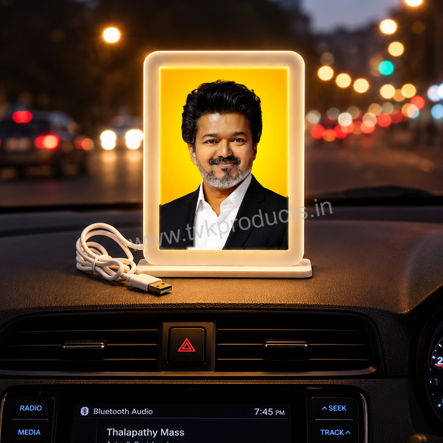 Tvk Car Dashboard LED Photo Frame
